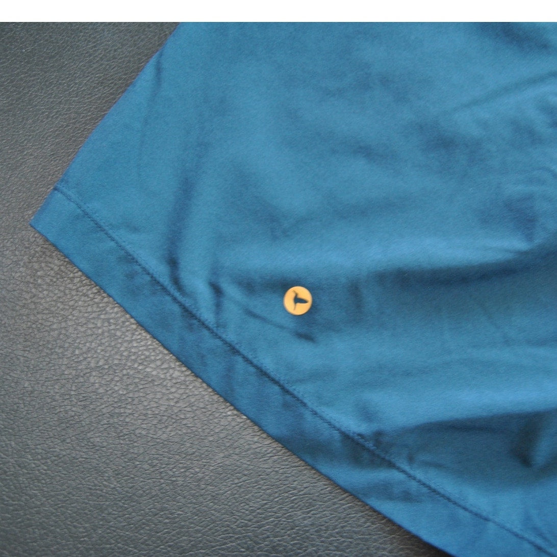 Birddog Boom Large Blue and Orange Tropical Pattern Shorts