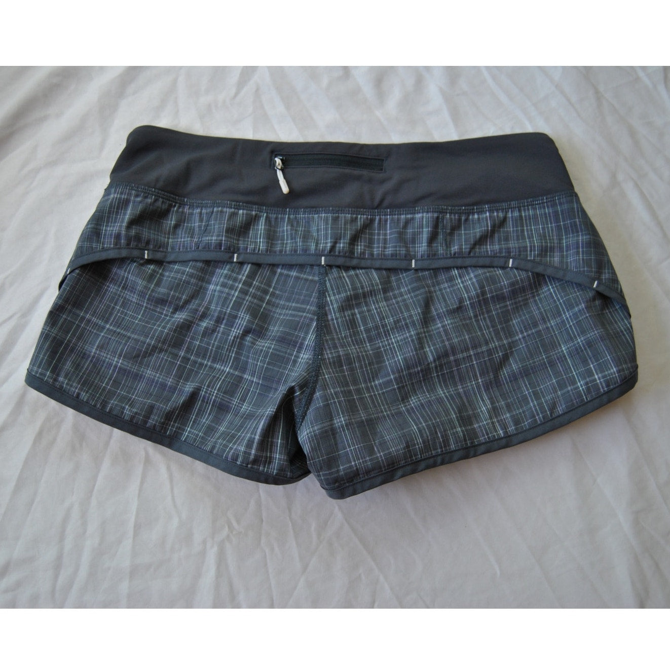 Lululemon Run Speed Short Coal Pig Pink Shale Stripe Size 6