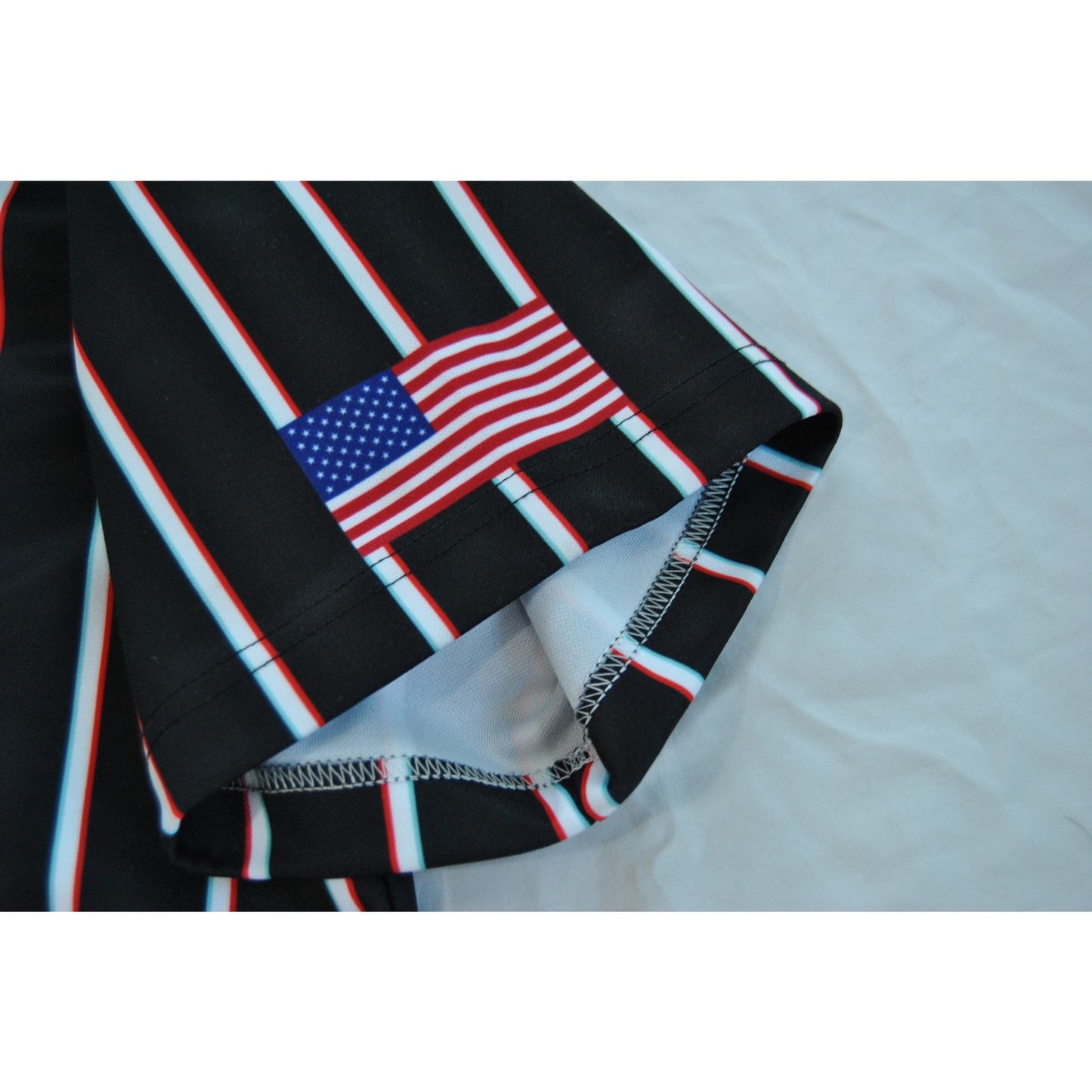 Wubaholics Jersey Shirt Black with Trippy Stripes #19
