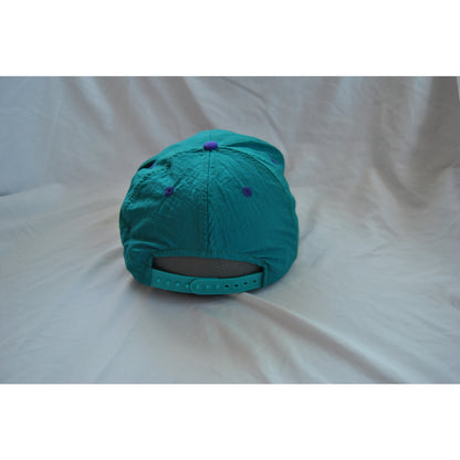 Statue Liberty New York City 90s Vintage Teal & Purple Snapback Hat