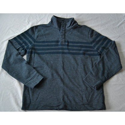 Banana Republic Medium Blue Quarter Button-up Sweater