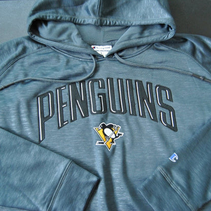Pittsburgh Penguins Large Gray Champion Pullover Hoodie