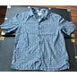 LL Bean Small Blue Short Sleeve Button Up Hawaiian Shirt