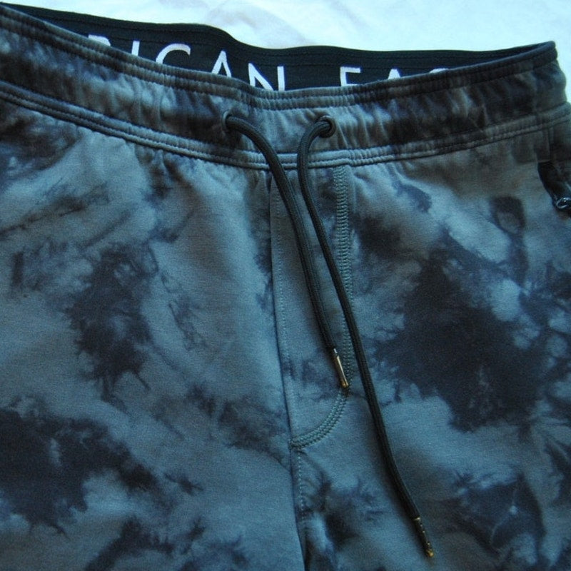 American Eagle Shorts Smoke Design Black Gray Small