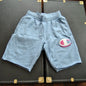 Champion Reverse Weave Small Light Blue and Pink Sweat Shorts