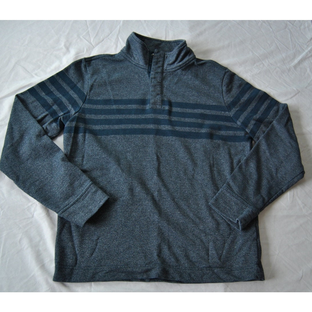 Banana Republic Medium Blue Quarter Button-up Sweater