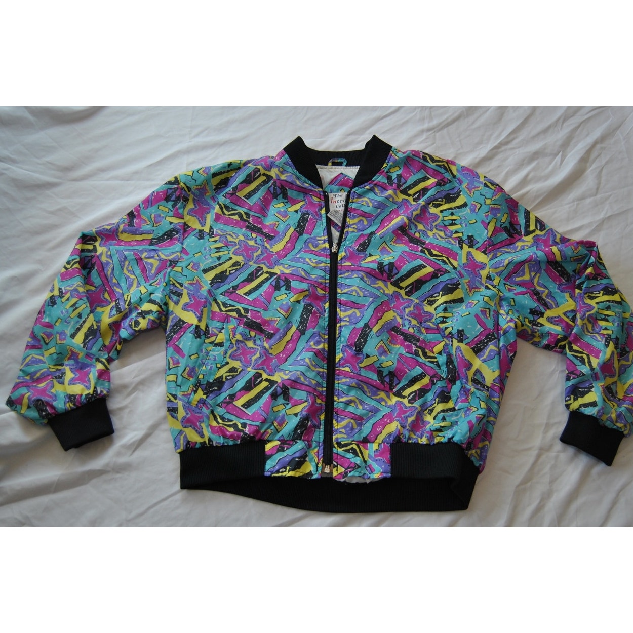 The Incrowd Collection 90 Pattern Full Zip up Jacket Large