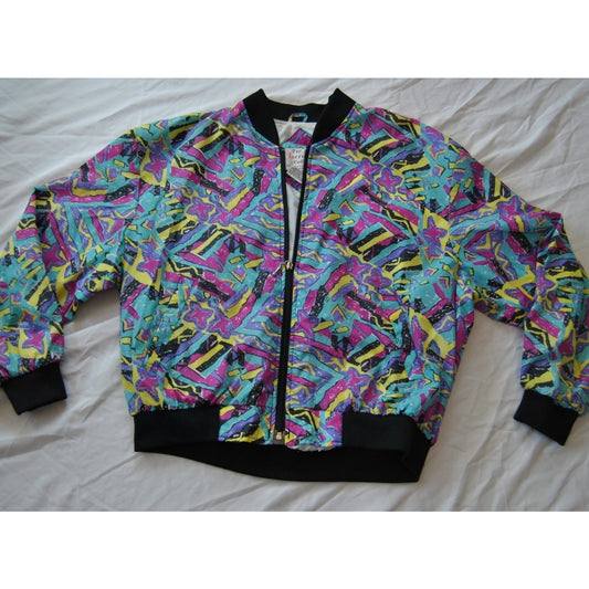 The Incrowd Collection 90 Pattern Full Zip up Jacket Large