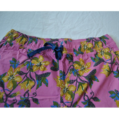 Patagonia Wavefarer Volley Stretch Floral Pink Hybrid Shorts Small