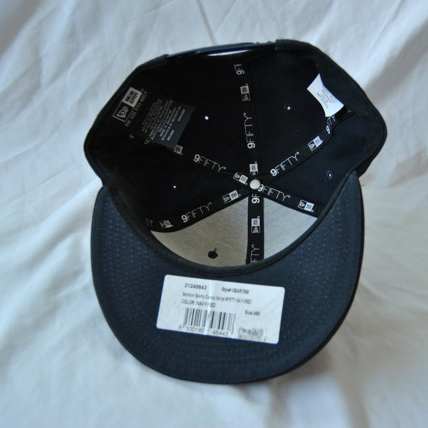 Barstool Sports New Era Navy Blue & Red Snap Back Hat (New w/ Tag)