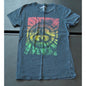 Stuzzy X-Small Dark Gray Short Sleeve Shirt with Tie Dye Design Pattern