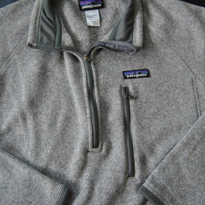 Patagonia Better Sweater Small Gray Quarter-Zip Pullover Fleece