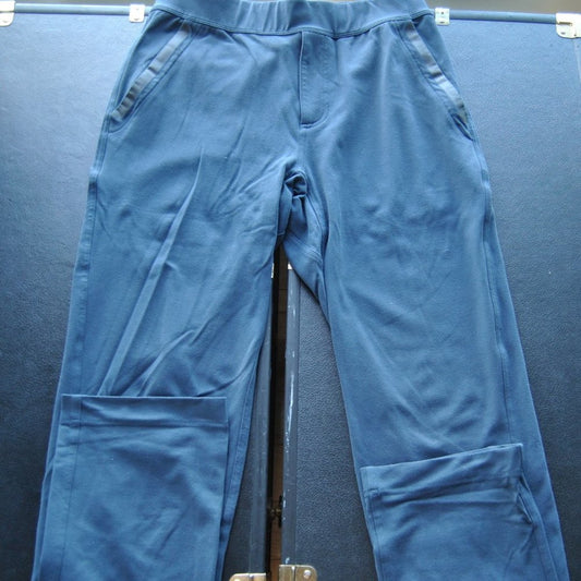 Lululemon Sweatpants Medium Blue w/ Black Stripe & Zipper Pockets