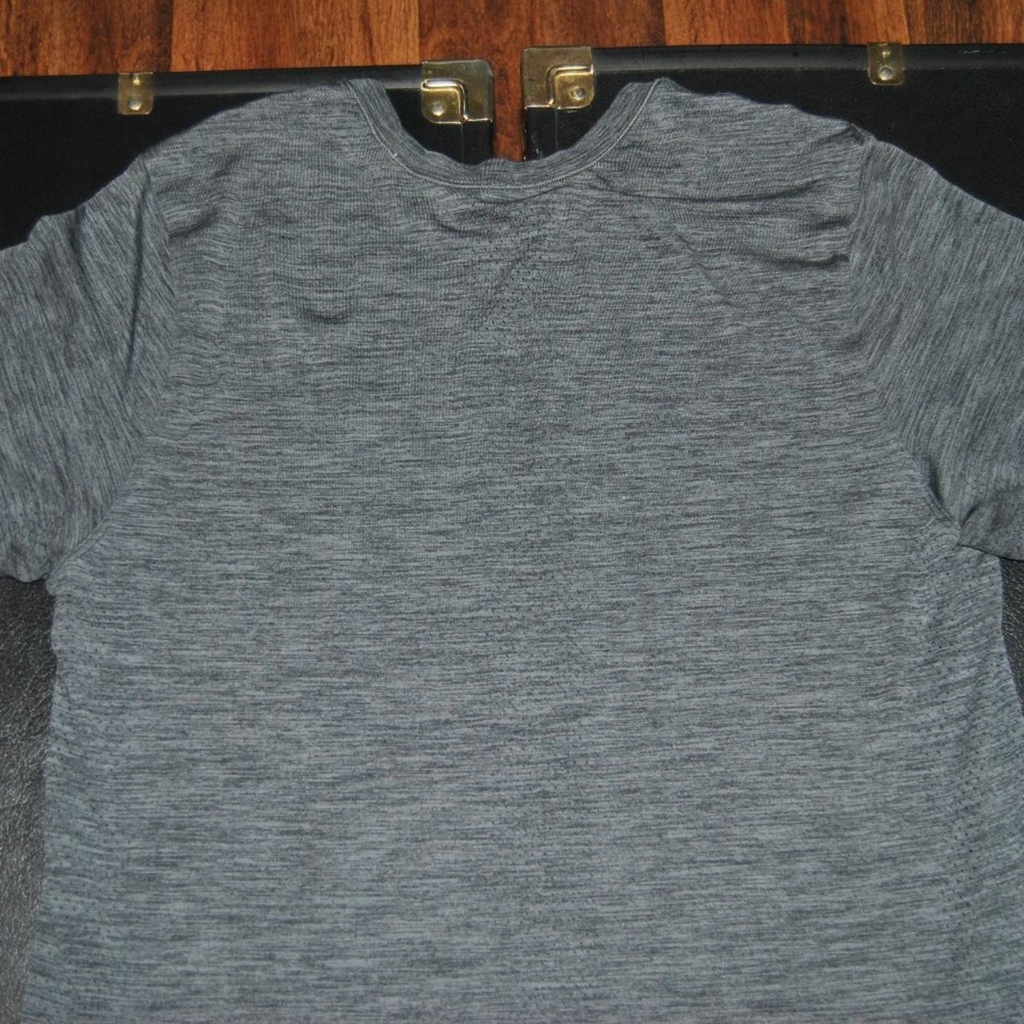 Lululemon Large Gray Short Sleeve Shirt "Get Outside Get Sweaty"