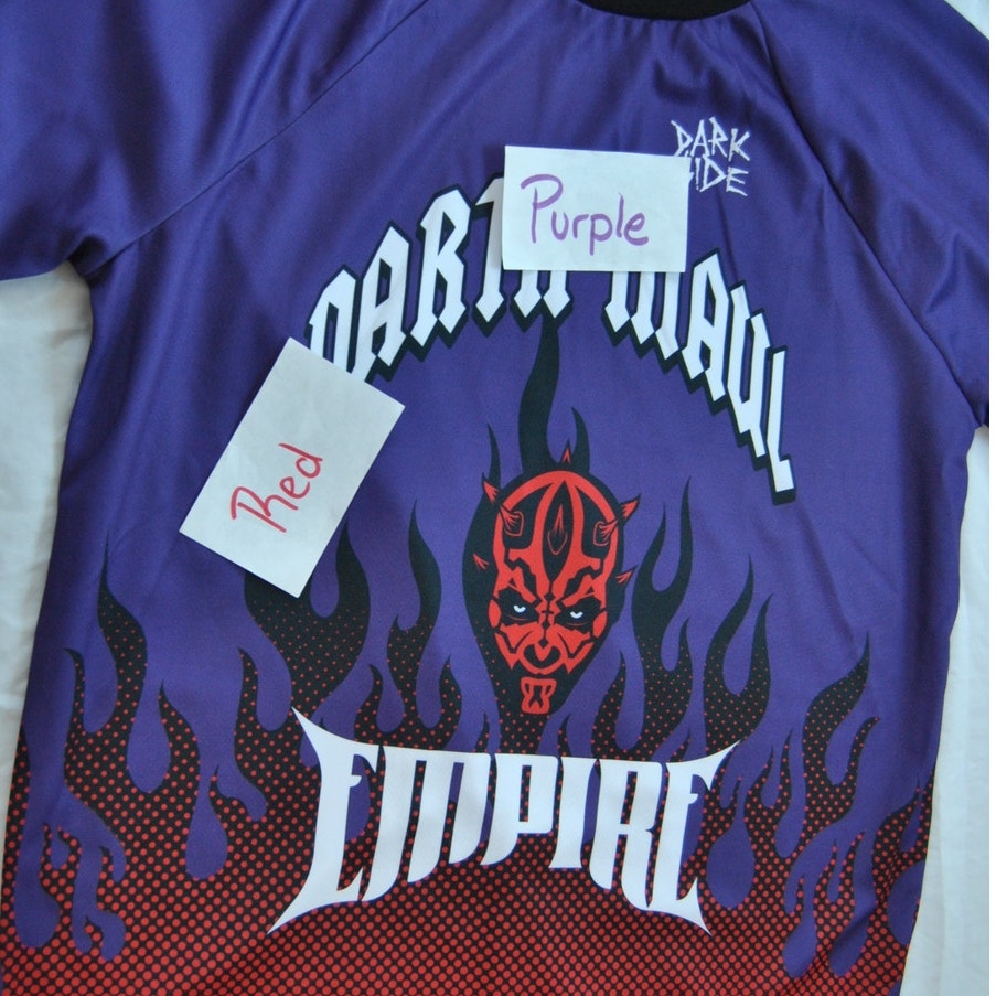 Star Wars Darth Maul Empire Dark Side Long Sleeve Motocross Jersey Medium
