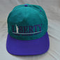 Statue Liberty New York City 90s Vintage Teal & Purple Snapback Hat