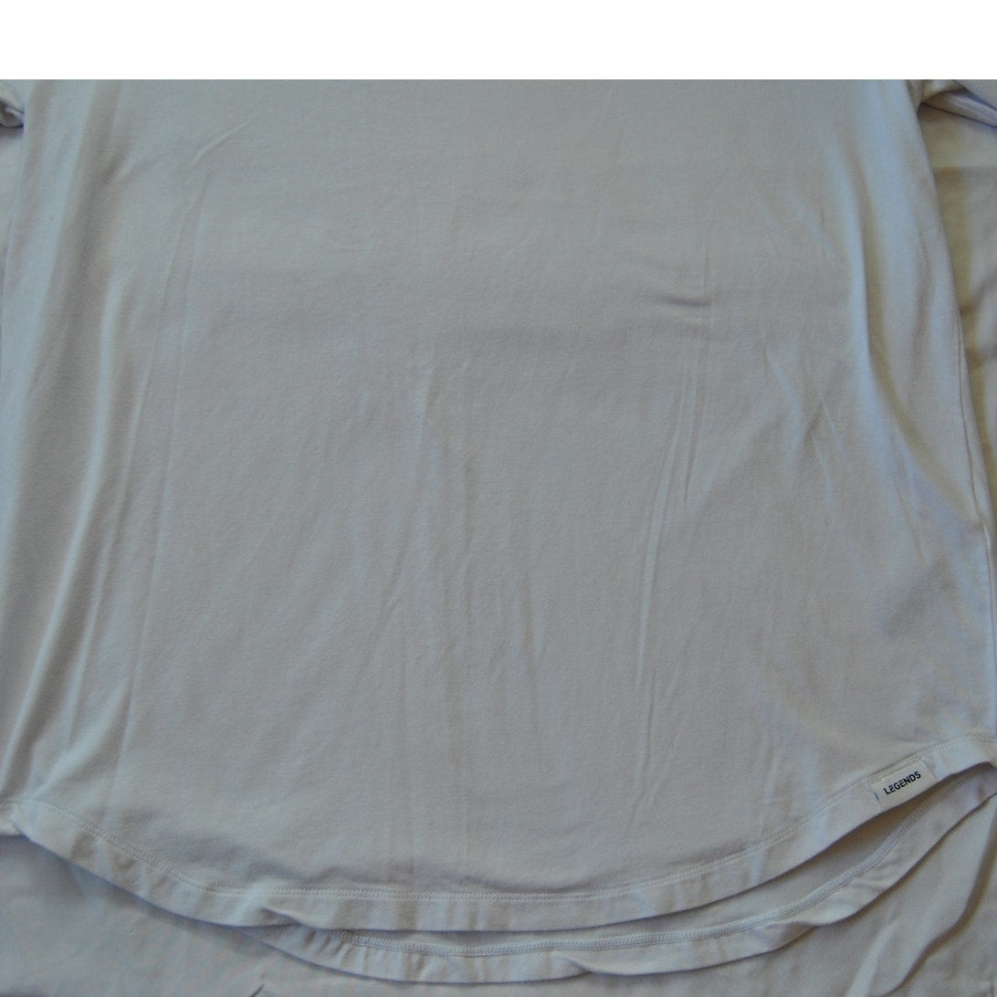 Legends Aviation Long Sleeve Tee Curved Hem White XX-Large