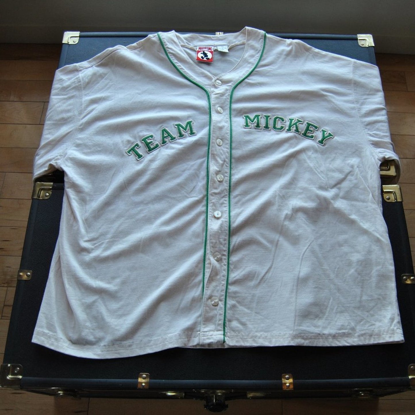 Mickey Inc Short Sleeve Team Mickey XX-Large Button up Baseball Jersey