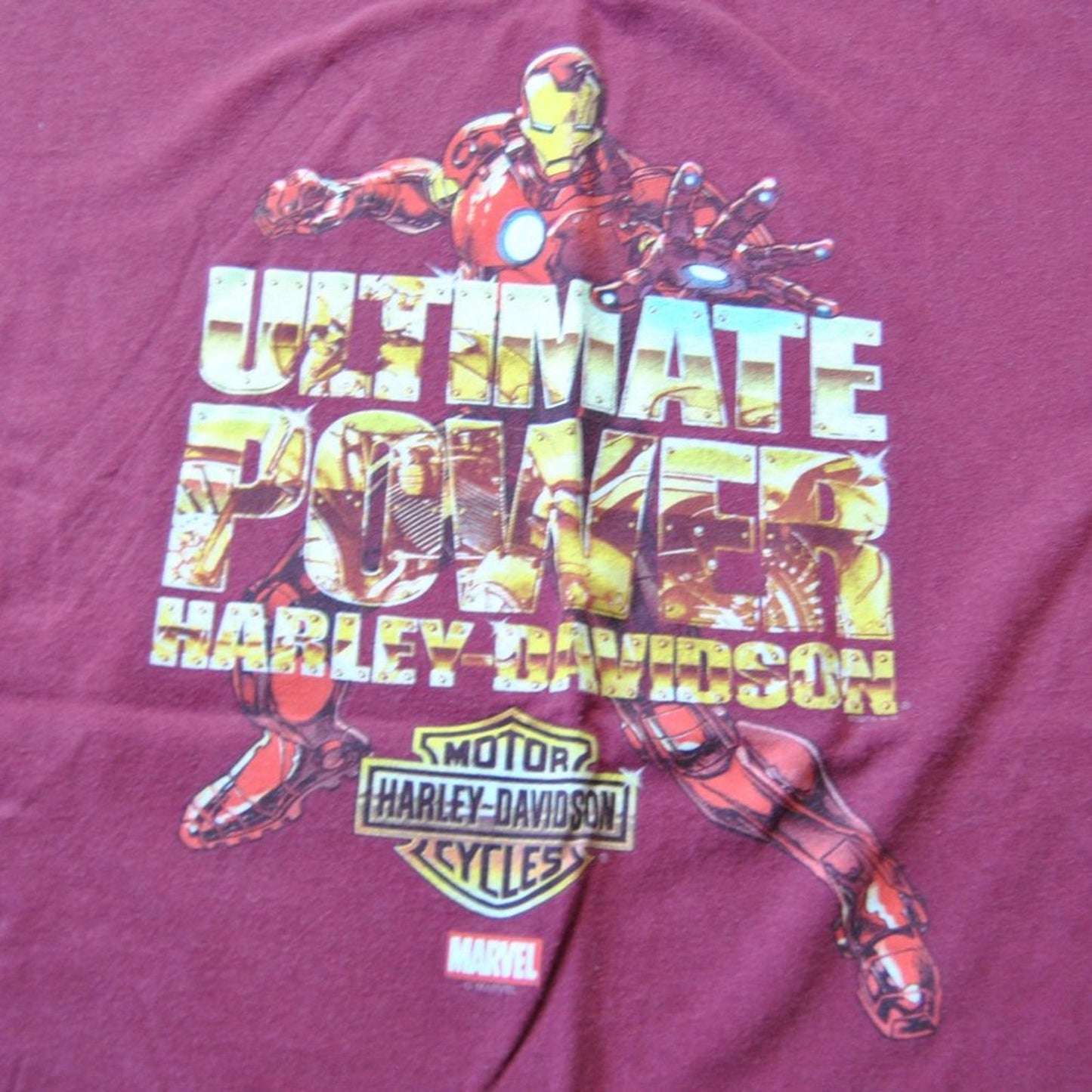 Marvel Iron Man Ultimate Power Harley-Davidson Motorcycles Shirt