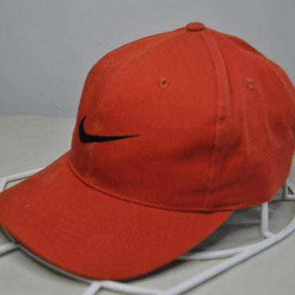 Vintage Nike Orange Snap Back Hat with Black Swoosh (90s)