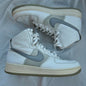 Nike Air Force 1 High Top Shoes Gray White