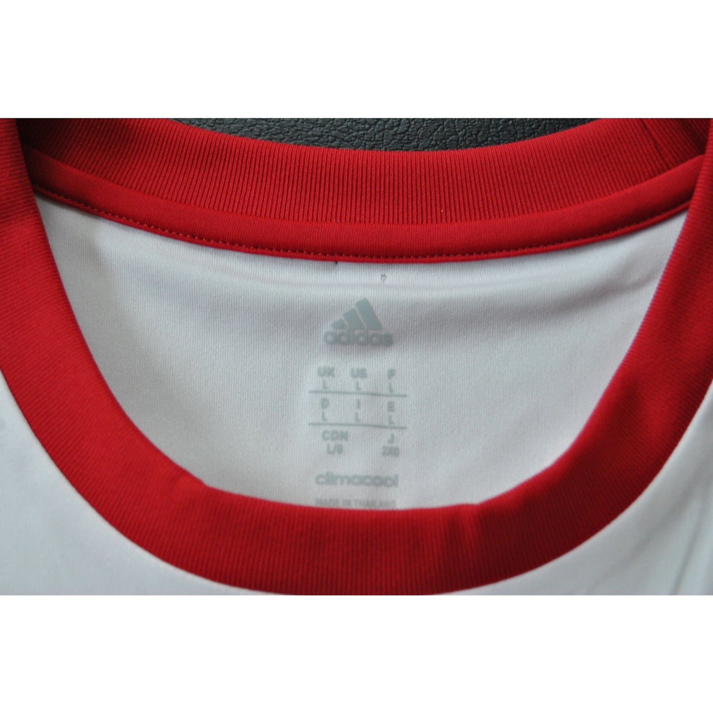 New York Red Bulls MLS Red & White Adidas Jersey Size: Large