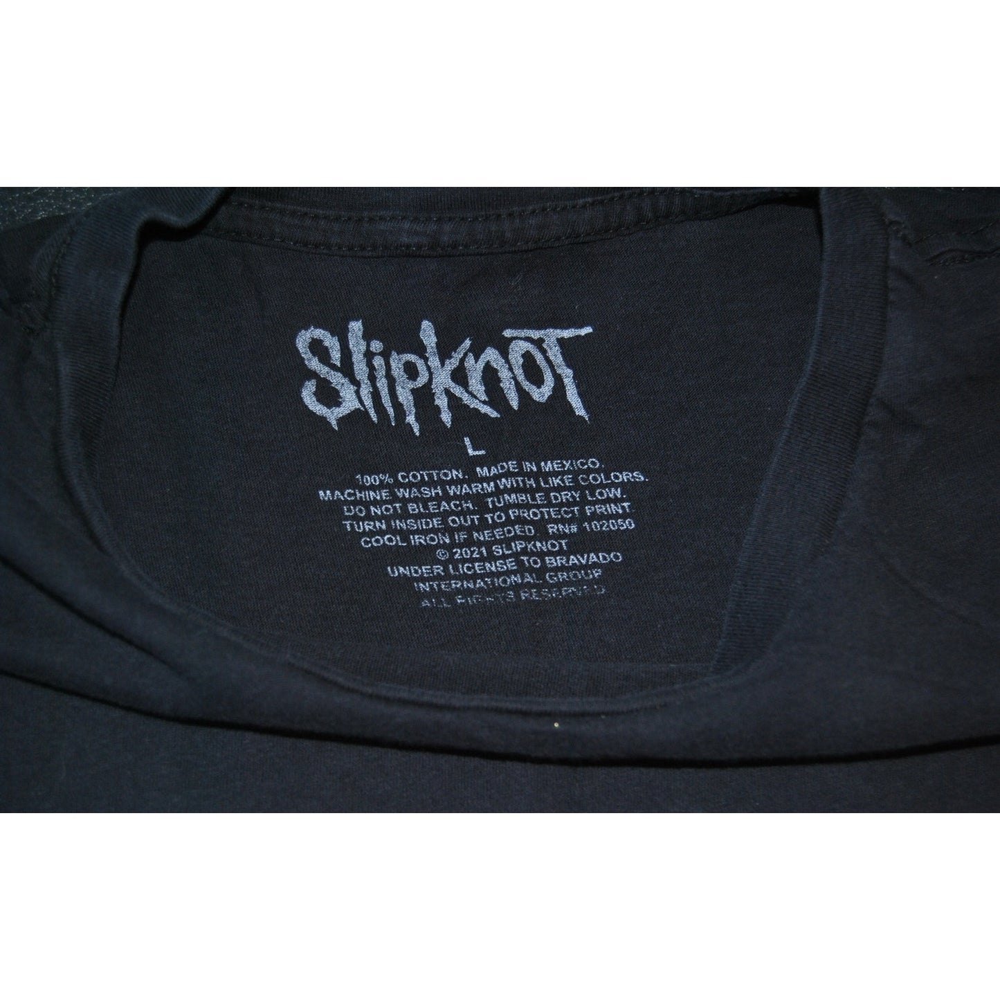 Slipknot Large Black Crop Top