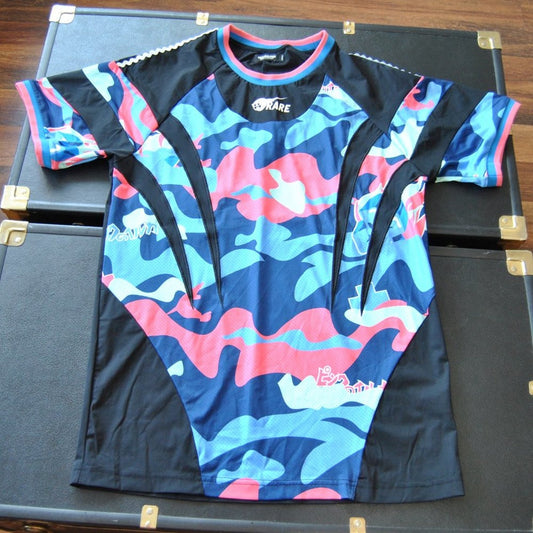 Pink Dolphin Small Black w/ Multi-Color Sleeve Jersey