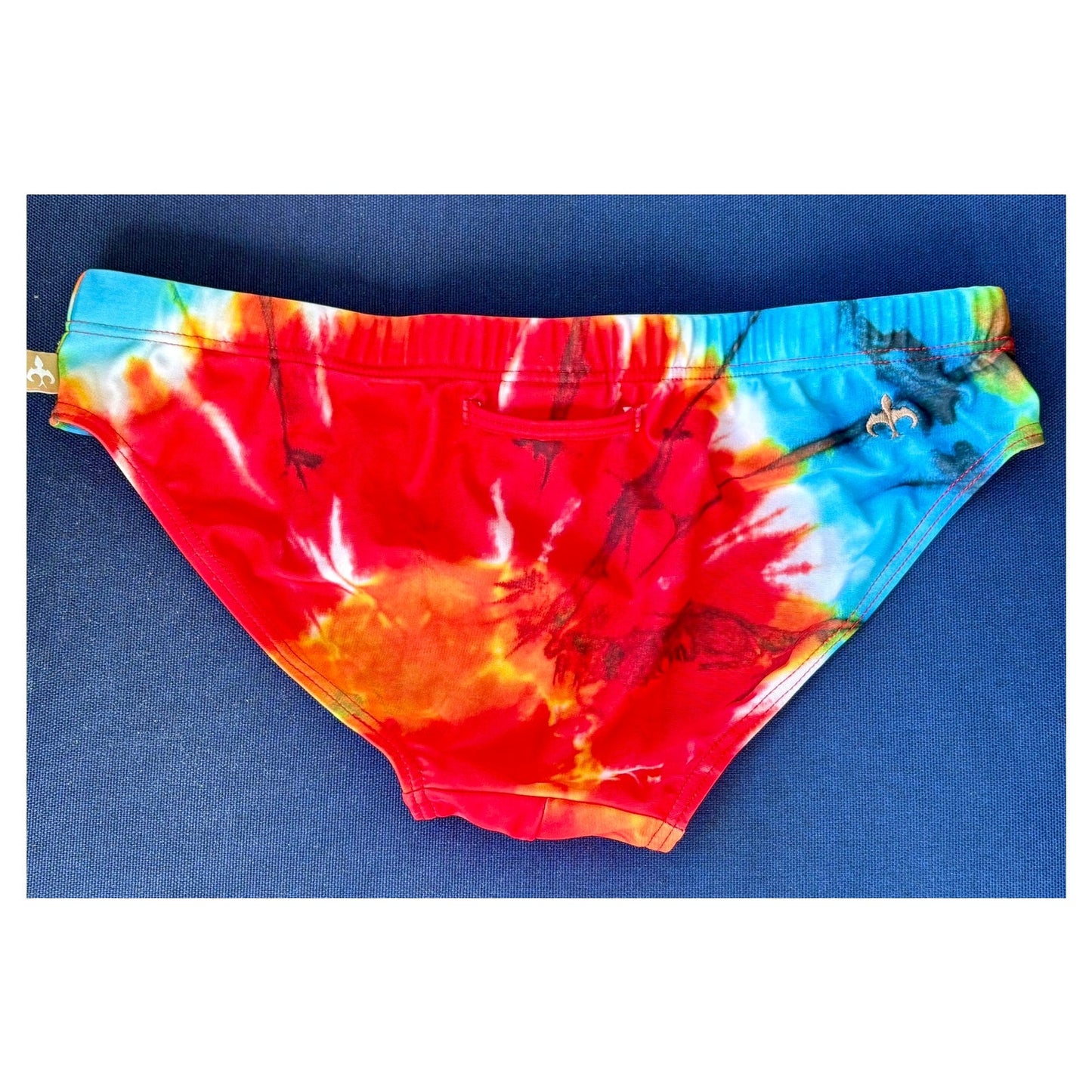 Marcuse Red & Blue Tie Dye Speedo Size: Medium