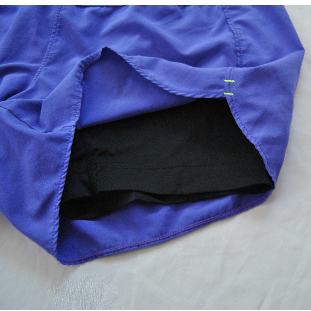Marmot Purple & Neon 3" Shorts w/ Inner Liner Small