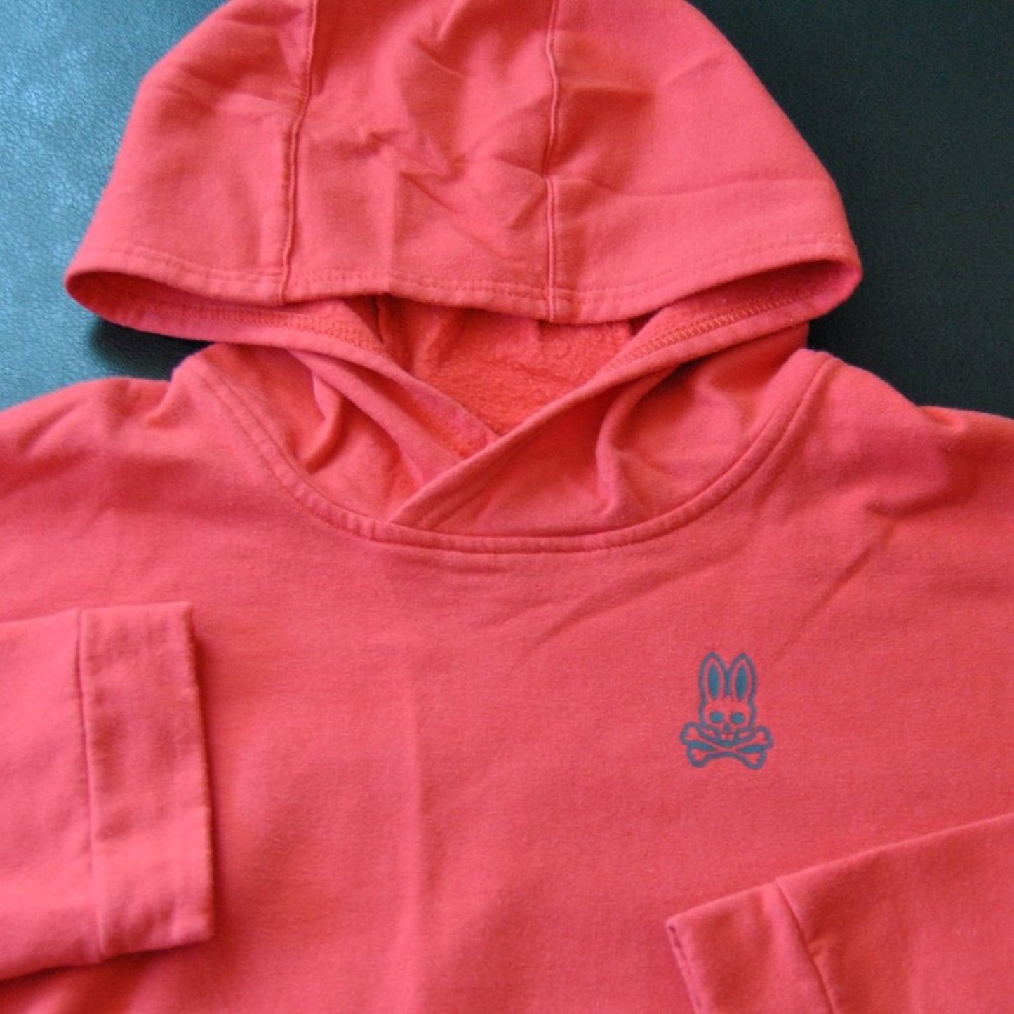Psycho Bunny Small Red w/ Black Stripe Crop Top Hoodie
