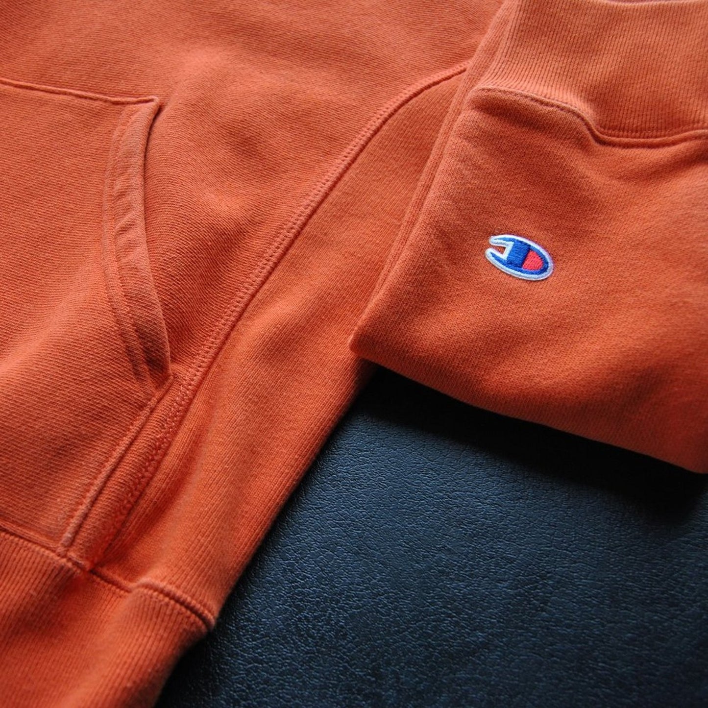 Champion X-Small Orange Reverse Weave Hoodie