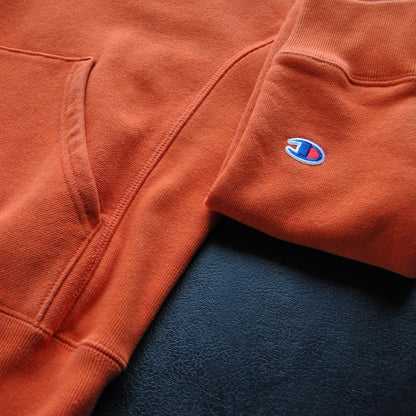 Champion X-Small Orange Reverse Weave Hoodie