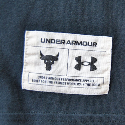Project Rock Under Armour Iron Paradise Wrecking Crew Medium Black SS Shirt