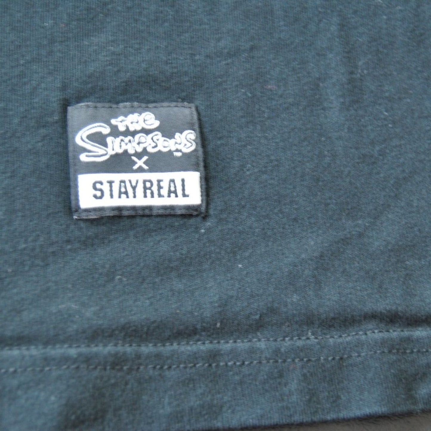 The Simpsons x Stay Real Large Black Short Sleeve Shirt w/ Bart Simpson