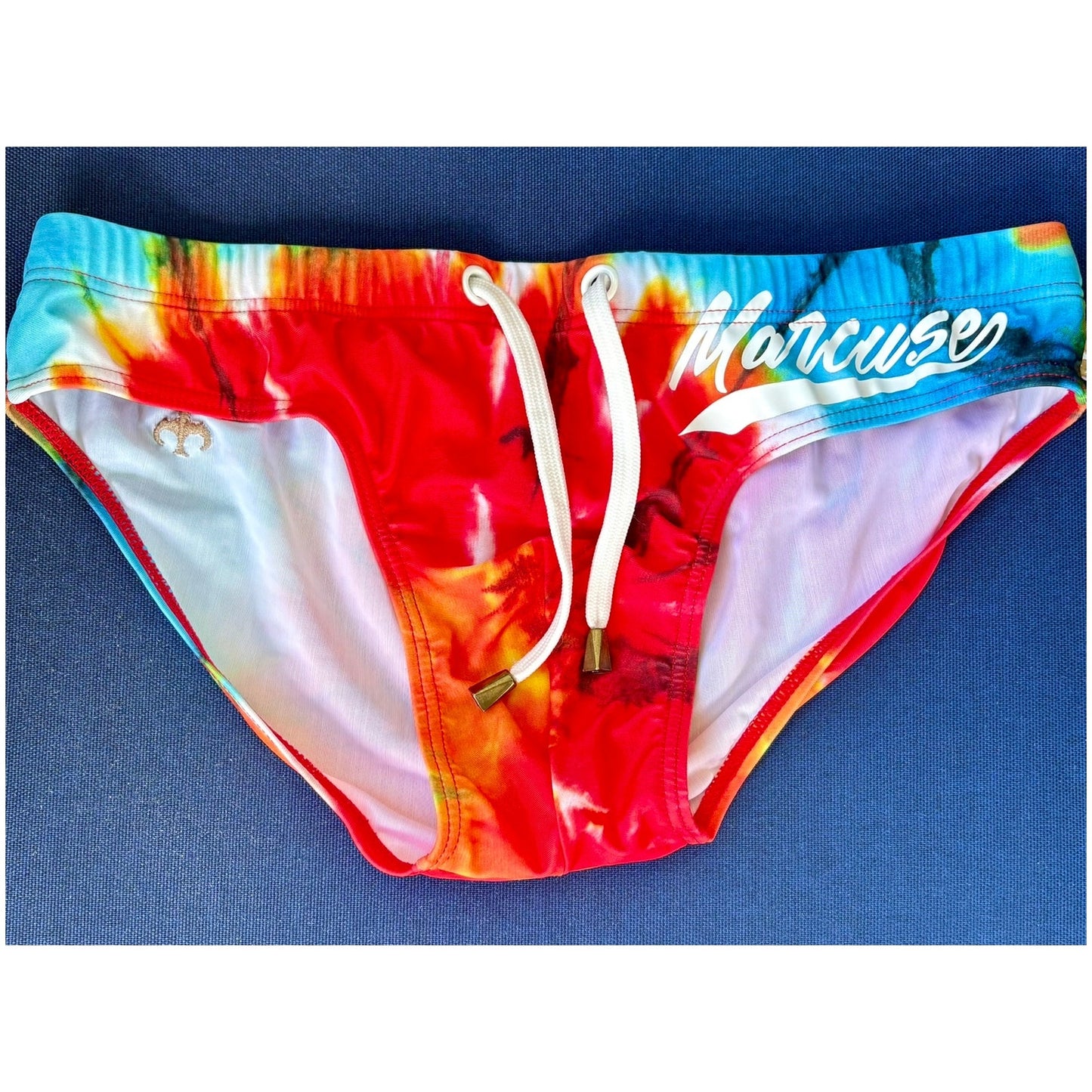Marcuse Red & Blue Tie Dye Speedo Size: Medium