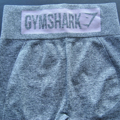 Gymshark X-Small Gray w/ Purple Logo Leggings