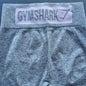 Gymshark X-Small Gray w/ Purple Logo Leggings