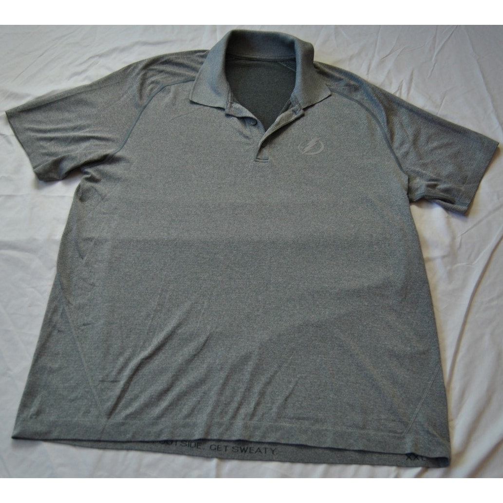 Lululemon Gray Tampa Bay Lightning XXL Short Sleeve Polo Shirt