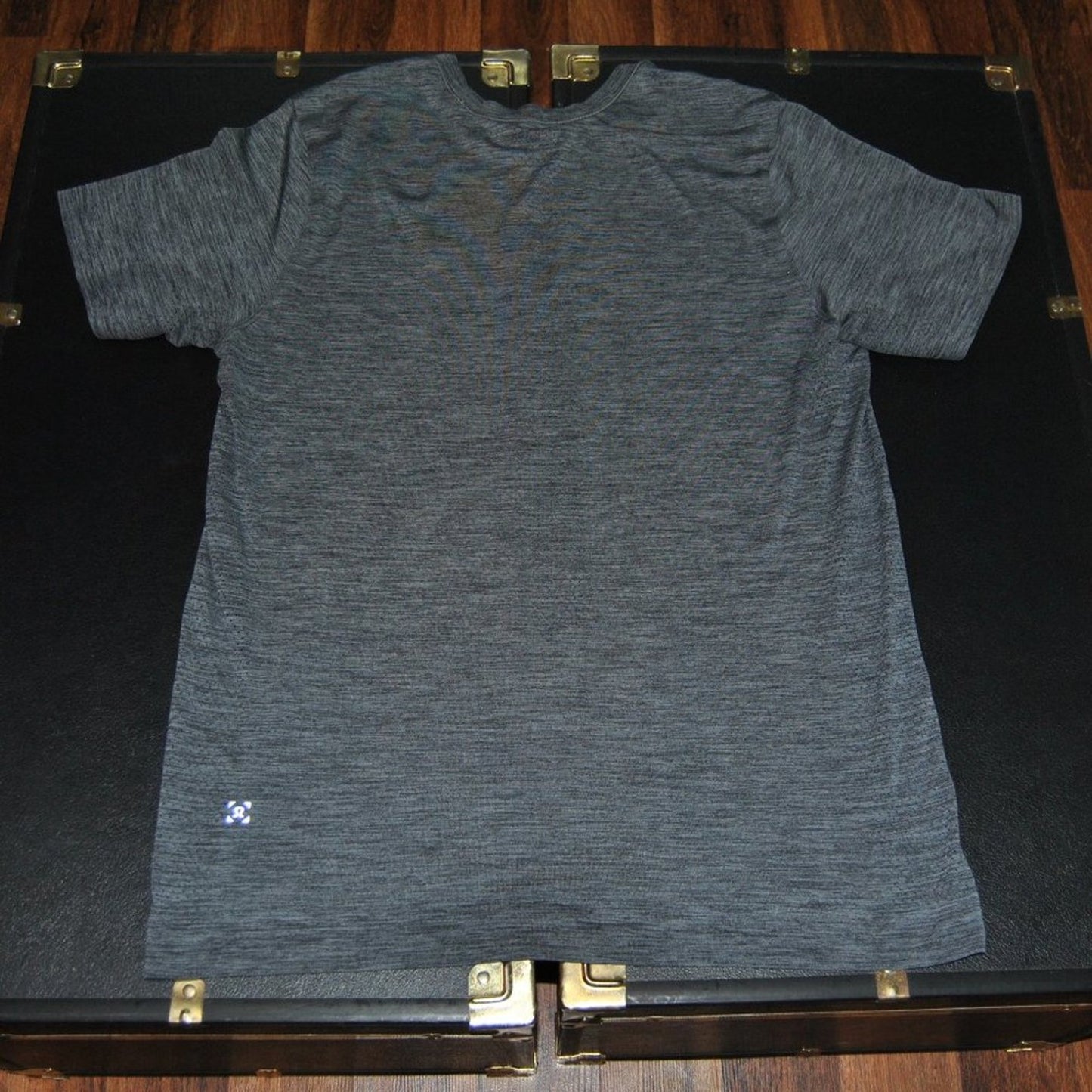 Lululemon Large Gray Short Sleeve Shirt "Get Outside Get Sweaty"