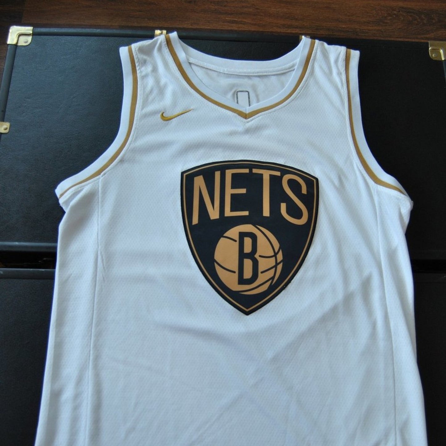 New York Nets Kevin Durant #7 White Nike Jersey