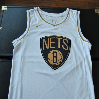 New York Nets Kevin Durant #7 White Nike Jersey