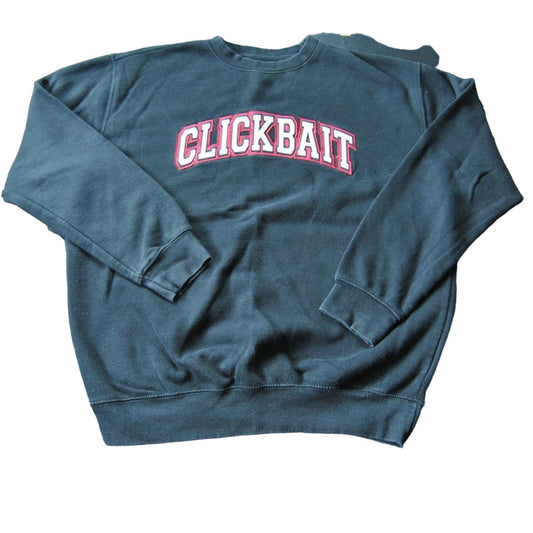 Clickbait Crewneck Sweater Black