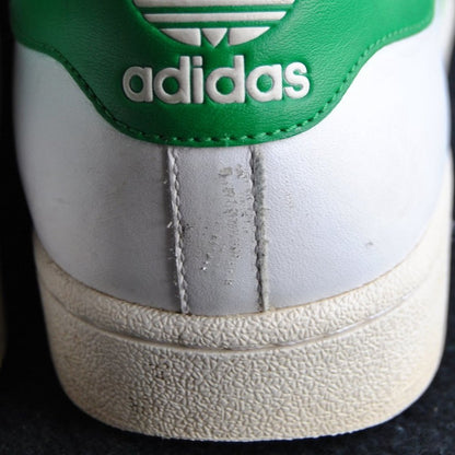 Adidas Superstar White w/ Green Stripes & Logo Size: 11 Men's