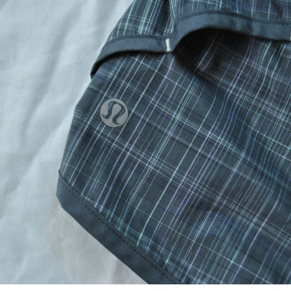 Lululemon Run Speed Short Coal Pig Pink Shale Stripe Size 6