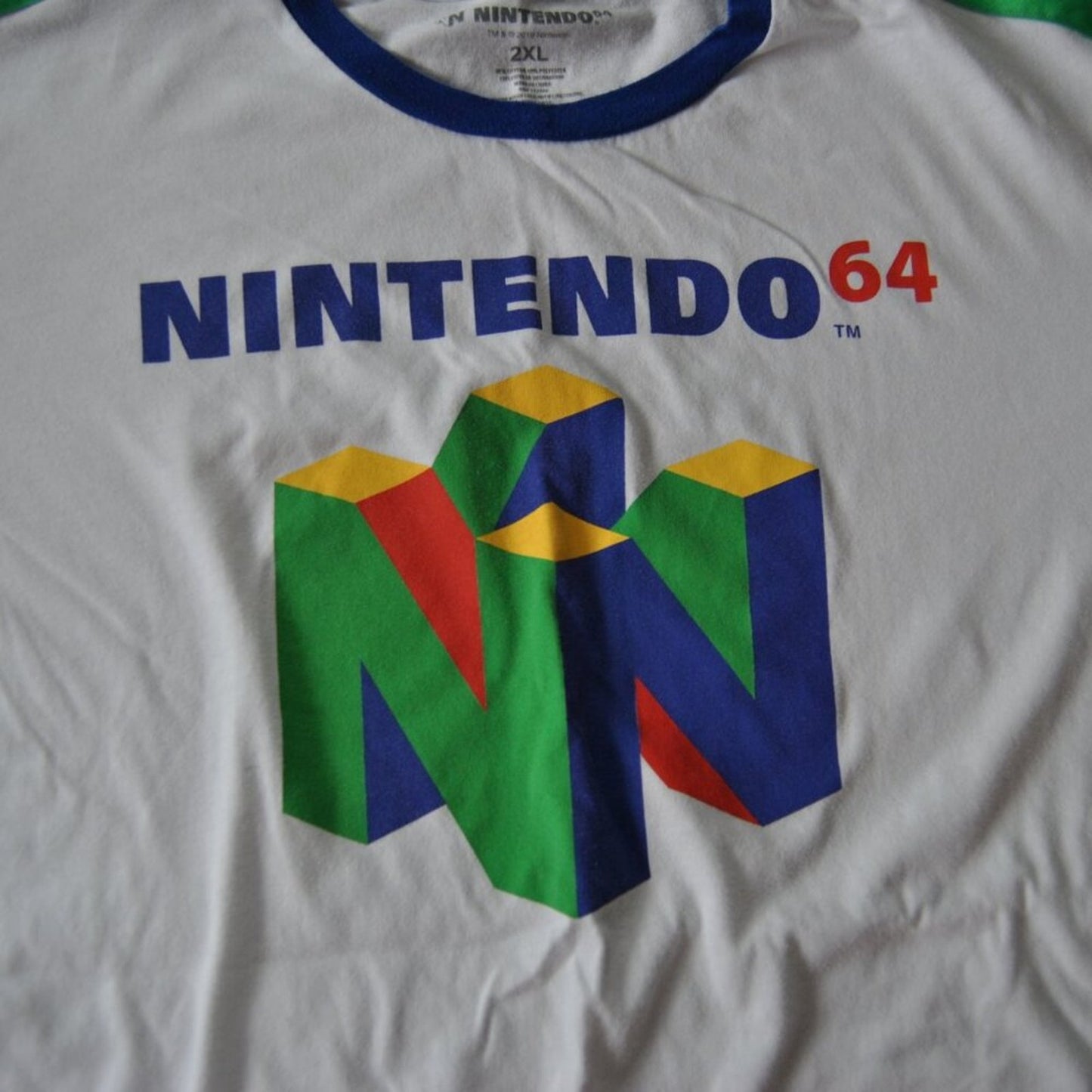 Nintendo 64 2X-Large While Short Sleeve Shirt