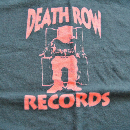 Death Row Records Large Black Red Short Sleeve Shirt