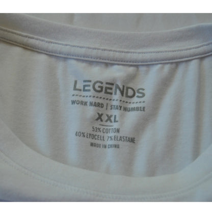 Legends Aviation Long Sleeve Tee Curved Hem White XX-Large