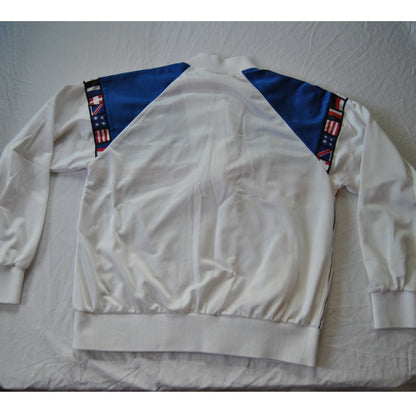 Vintage 80s Slazenger Jimmy Connors Full Zip Track Jacket Mens Large