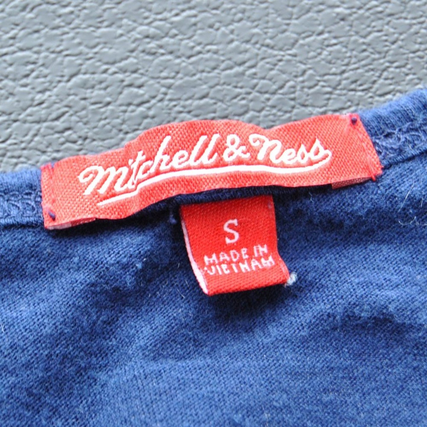 New York Redbull Mitchell & Ness Small Navy Blue Tank Top